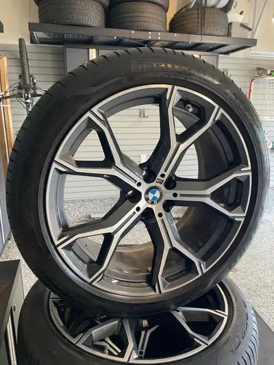 It’s available! Great shape wheels and Tires no rash or damage please see pics and video OEM for X5...