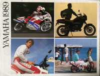 1989 Yamaha Line Up Original 6 Pg Dealer Brochure 
