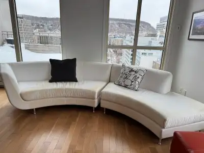 Free 2-Piece Sectional Sofa (white), View more