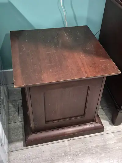 side table with storage trunk , View more