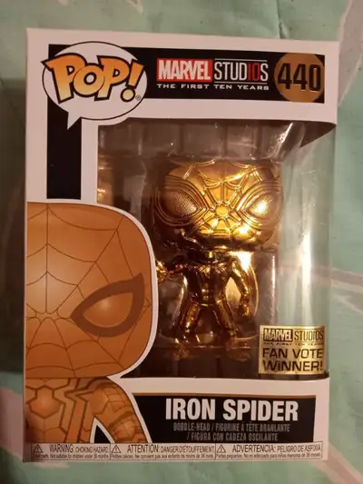 Funko POP Iron Spider gold infinity war, View more
