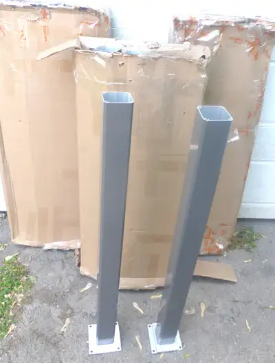 12) Pc Aluminum Post Grey 3x3x46" inch4 posts in every box- 3 b, View more
