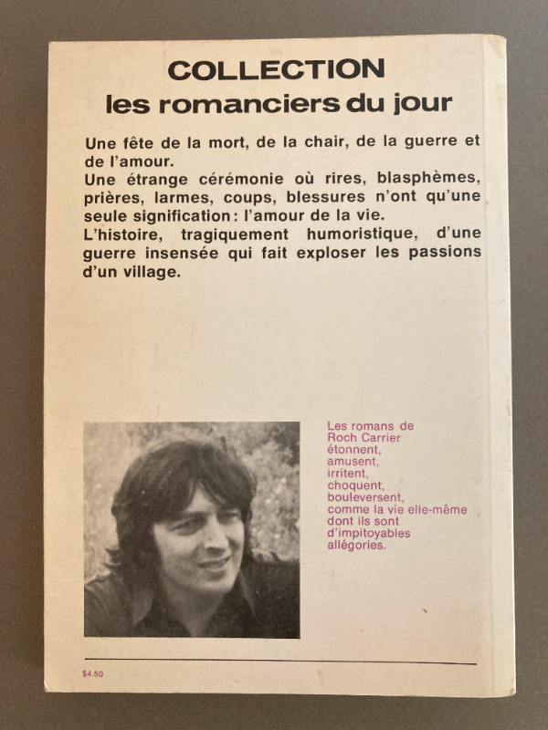 La Guerre, Yes Sir! Roch Carrier 1968 Livre en francais in Fiction in Edmonton - Image 2