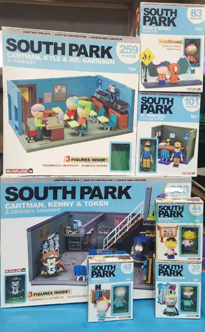 Complete McFarlane Toys South Park Construction Set Collection, View more