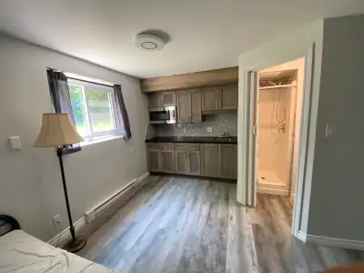 All inclusive cozy lower floor bachelor apt