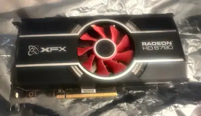 Selling my used XFX Radeon HD 6790 graphics card, perfect for older gaming setups or as a backup. Th...