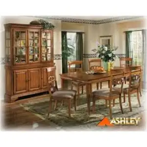 WOODEN TABLE AND 6 CHAIRS, View more