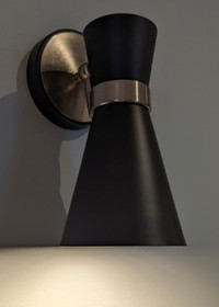 New in box wall sconce - Matte black & Brushed nickel