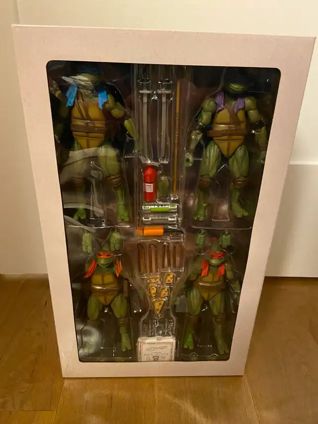 NECA TMNT Secret of the Ooze VHS Action Figure 4 Pack in Toys & Games in Mississauga / Peel Region - Image 3