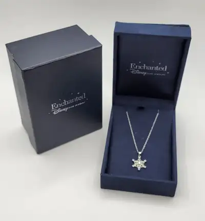 Disney Frozen Child's Snowflake Necklace in Sterling Silver 15", View more