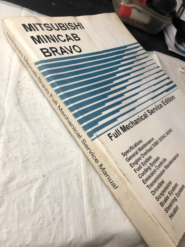 1990 - 1998 MITSIBISHI MINICAB AND BRAVO FACTORY MANUAL #M0009 in Textbooks in Edmonton - Image 2
