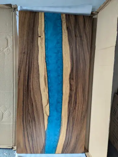New-In-Box River Epoxy Table / Tabletop (60” x 30"), View more