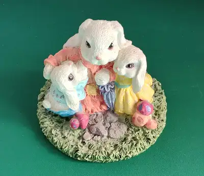 Bunny Rabbit Spring Theme Figurine, View more