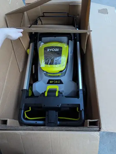 NEW - RYOBI 40V HP Brushless 21 in. Cordless Push Lawn Mower, View more