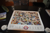 Montreal expos baseball club Dwight baird 25 years colour poster