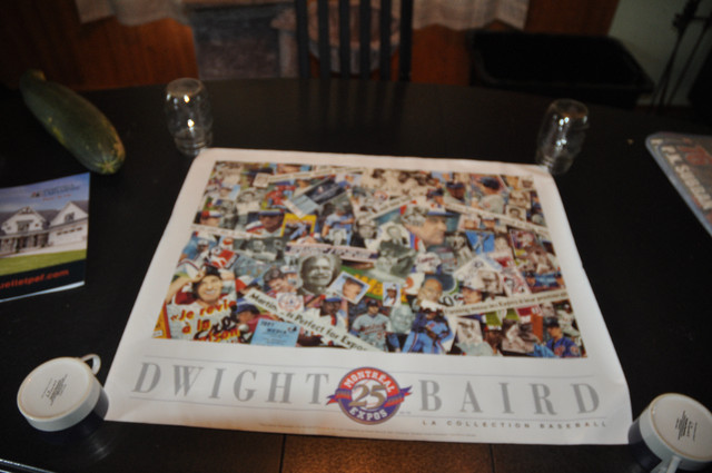 Montreal expos baseball club Dwight baird 25 years colour poster dans Art et objets de collection  à Victoriaville