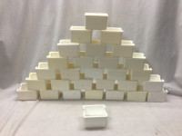 White Plastic Sugar Pack Holder, Small Crafts, Parts