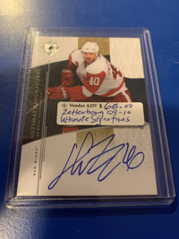 Zetterberg AUTO SIGNED 09-10 Ultimate Signatures Showcase 319