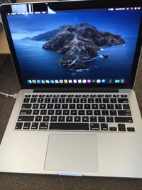 MacBook Pro Retina 13" Intel i5. 8GB & 256GB SSD,  $350