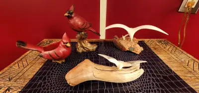2 Sculptures and 2 Wood Carvings - Read Description, View more