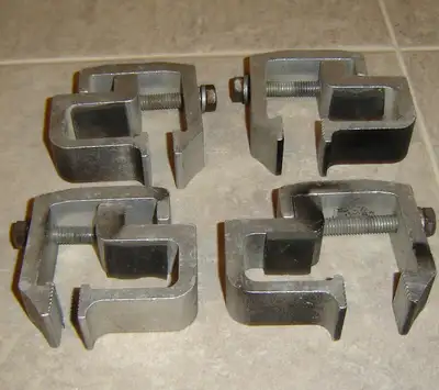 Set of four truck cap clamps. Regular price $17.99 ea. Selling for $25.00 for four. Ph. 519 839-5828
