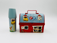 Vnt 1962 Fisher Price Toy Farm Lunch Box EUC