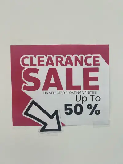 Bathroom floating vanities on huge sale many colours and size Same day pickup Vanity comes with coun...