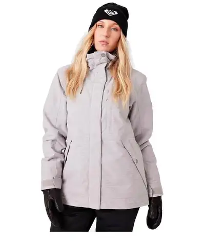 Roxy Women’s Billie Winter Jacket – Heather Grey – Size XS, View more