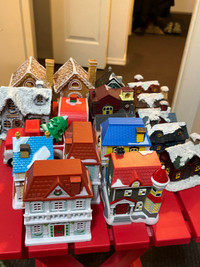 Christmas village and accessories 
