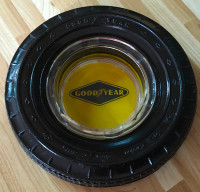 Cendrier Good Year avec pneu Rubber « vintage des années 50 »