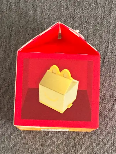 Gold Happy Meal Box Lil Mcdonalds Miniature Happy Meal Toy, View more