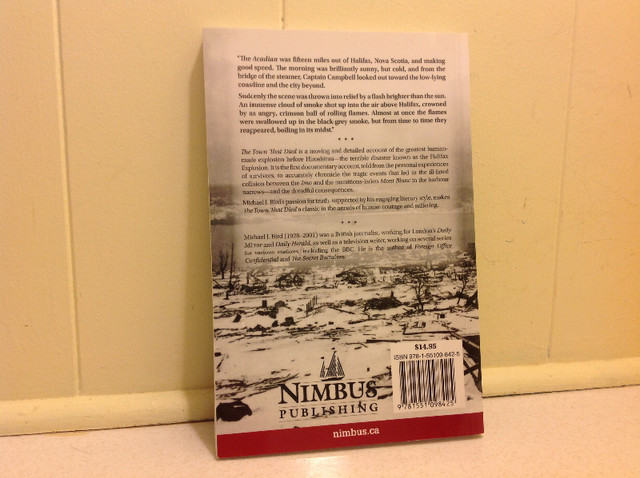 The Town That Died Halifax Explosion Paperback Book in Non-fiction in Kitchener / Waterloo - Image 2