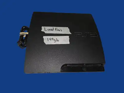 PS3 Slim system with all loud fan & power cable, View more