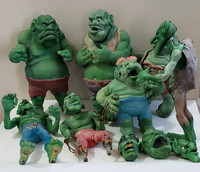Vintage Foam & Wire Monster Orgre Characters 10 pcs