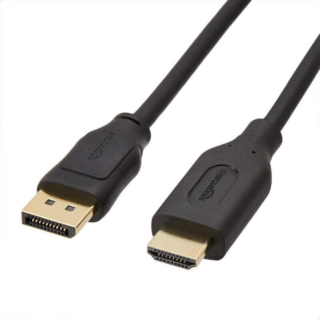 NEW Amazon Basics DisplayPort and HDMI Cables - 6 or 10 Feet in Cables & Connectors in City of Toronto