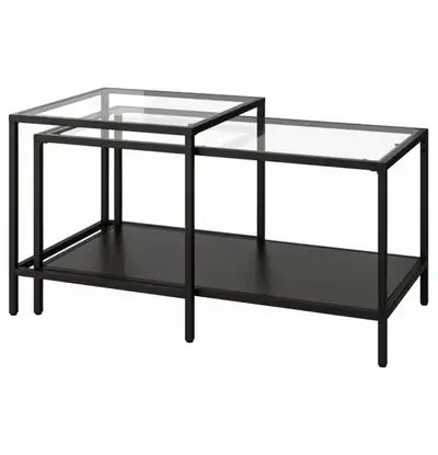 Elevate your living space with this stylish nesting table set, perfect for adding a modern touch to...