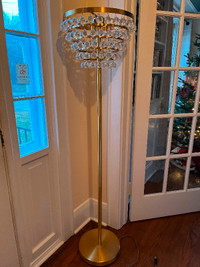Art deco chandelier floor lamp
