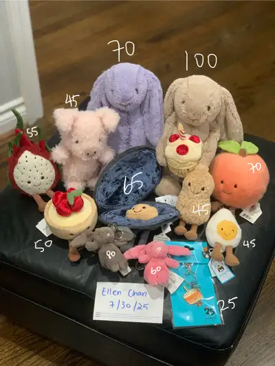 $25+! New Jellycat Plush & Keychain Charms! Bashful Bunnies!, View more