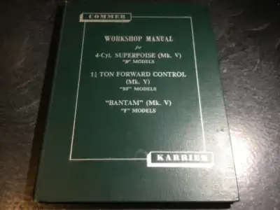 Commer & Karrier Superpoise B Trucks, BF Vans & Bantam F Manual, View more
