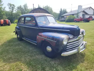 -Selling our 1946 Ford -2 Door Coupe -standard -rebuilt 239 flat head. -You can either restore or ma...