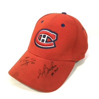 MONTREAL CANADIENS SIGNED NHL FITTED HAT CAP AMERICAN NEEDLE 