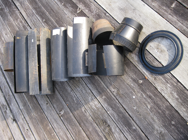 Black Stove Pipe 6, 7, & 8 Inch Dia Assorted $10 (Richmond Hill) in Fireplace & Firewood in Markham / York Region - Image 4