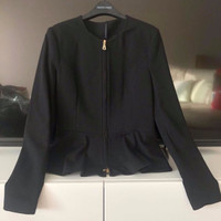 NEW - Guess by Marciano - Women's Black Peplum Jacket (Size 10)
