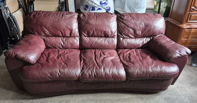 Leather sofa, View more