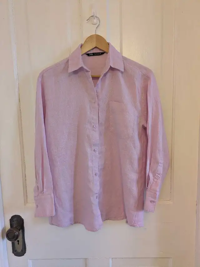 Zara Linen Shirt in Women's - Tops & Outerwear in Kitchener / Waterloo - Image 4