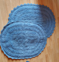 Bath Mat Pair New - Cotton Crochet Rajrang Brand from Amazon