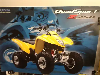 Poster-Suzuki Quad Sport Z 250. Size is 16 1/2 inches x 23 1/2 inches Poster has no creases and has...