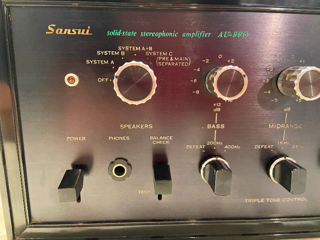 Sansui AU-999 Solid-State Stereophonic Amplifier in Stereo Systems & Home Theatre in Chatham-Kent - Image 2