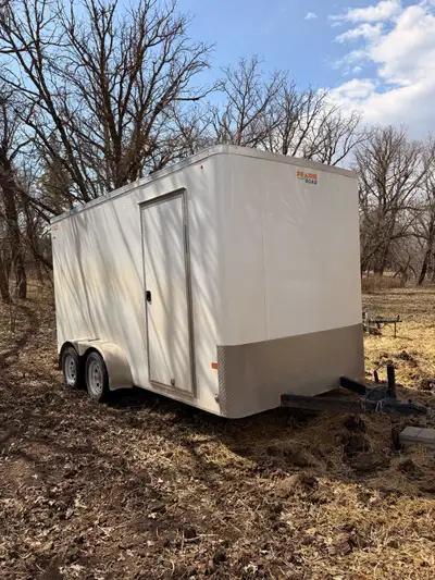 2023 prairie road by rainbow trailers, 7x14 x 84”, has 2 3500lb axles. Comes with spare tire Reason...
