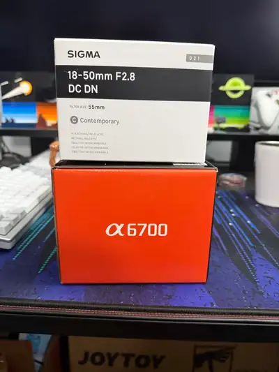 Sony A6700 + Sigma 18-50mm f2.8 and accesories, View more